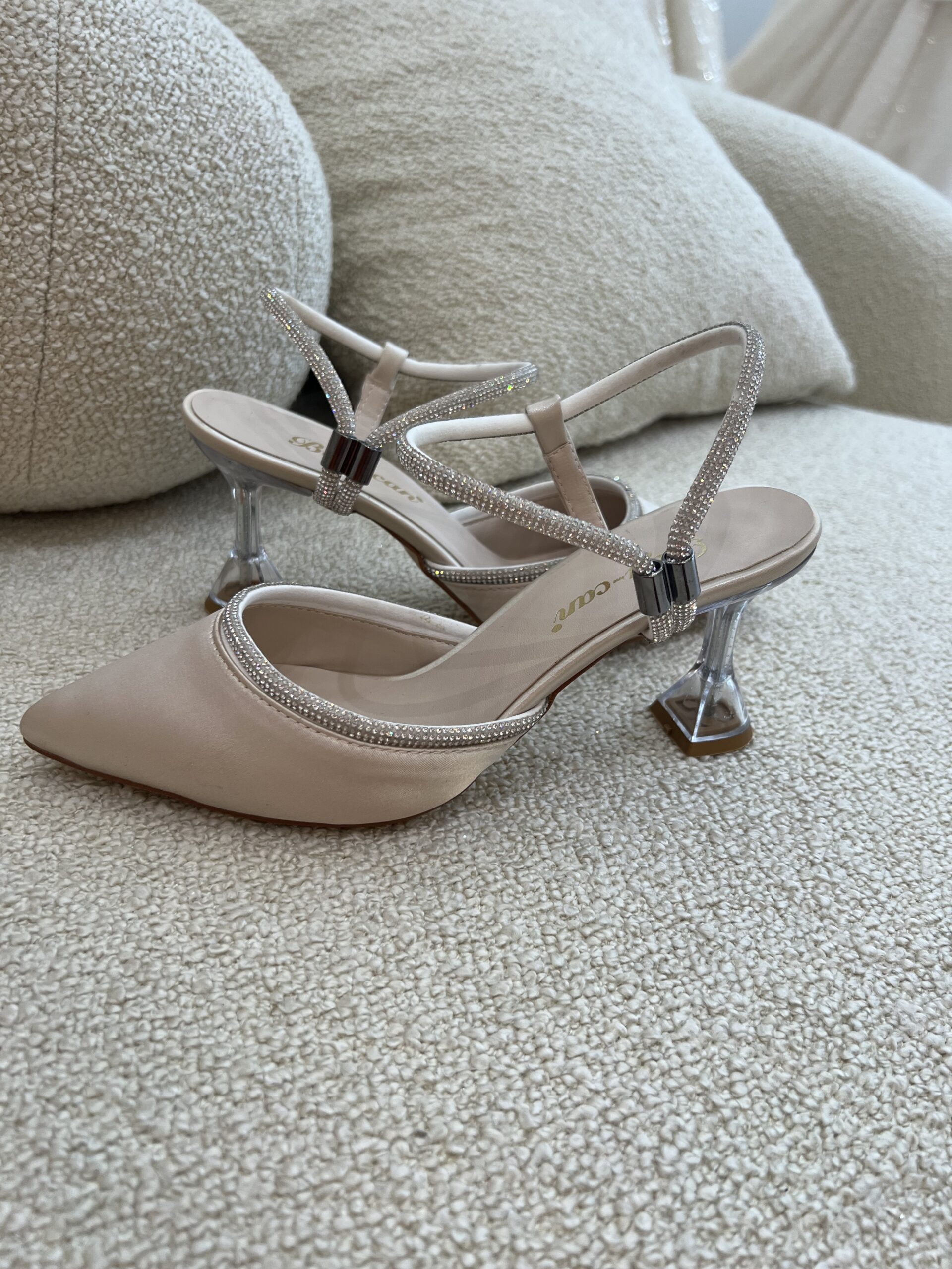 escarpin en satin Cendrillon d